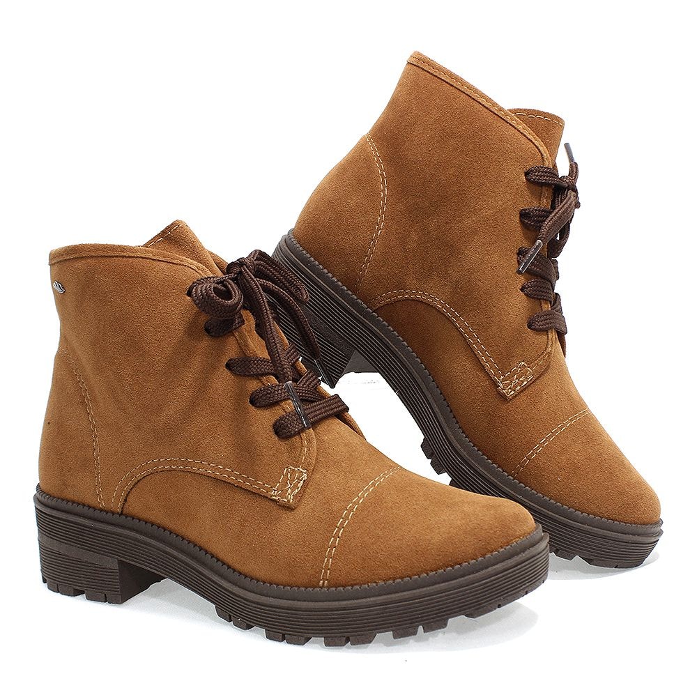 bota coturno dakota cano curto marrom