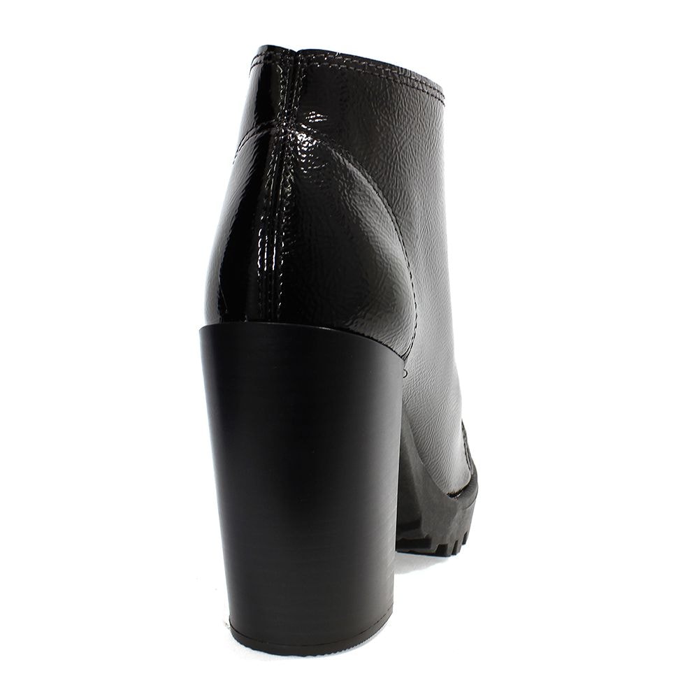 bota coturno moleca lisa preta
