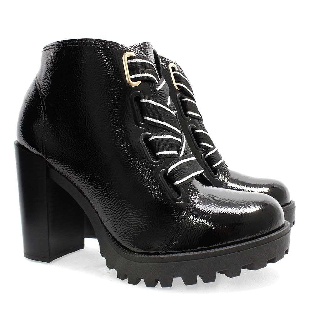 bota coturno moleca verniz