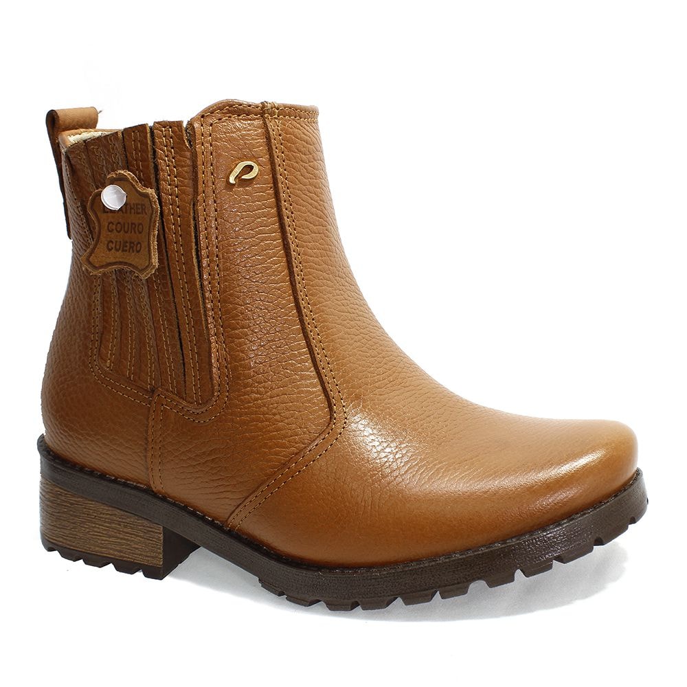 bota couro pegada