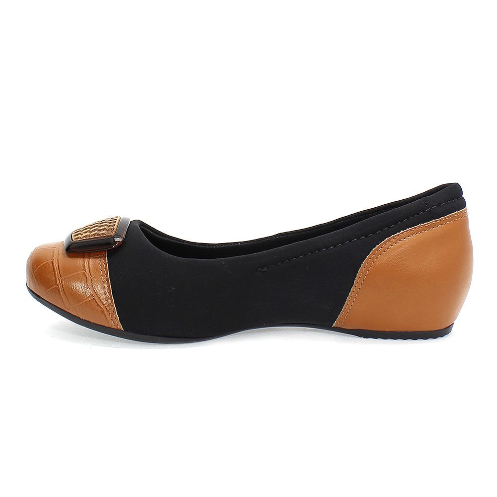 sapatilha comfortflex lisa preta