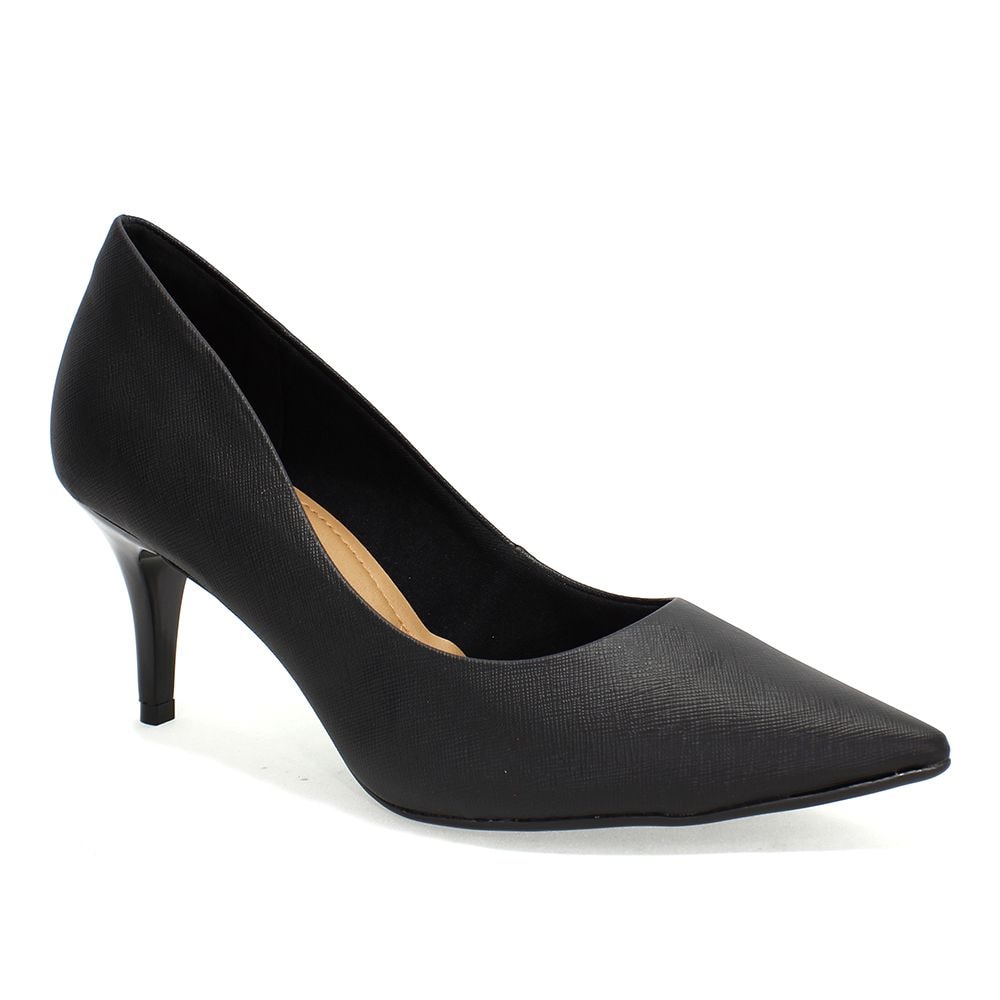 scarpin bico fino preto