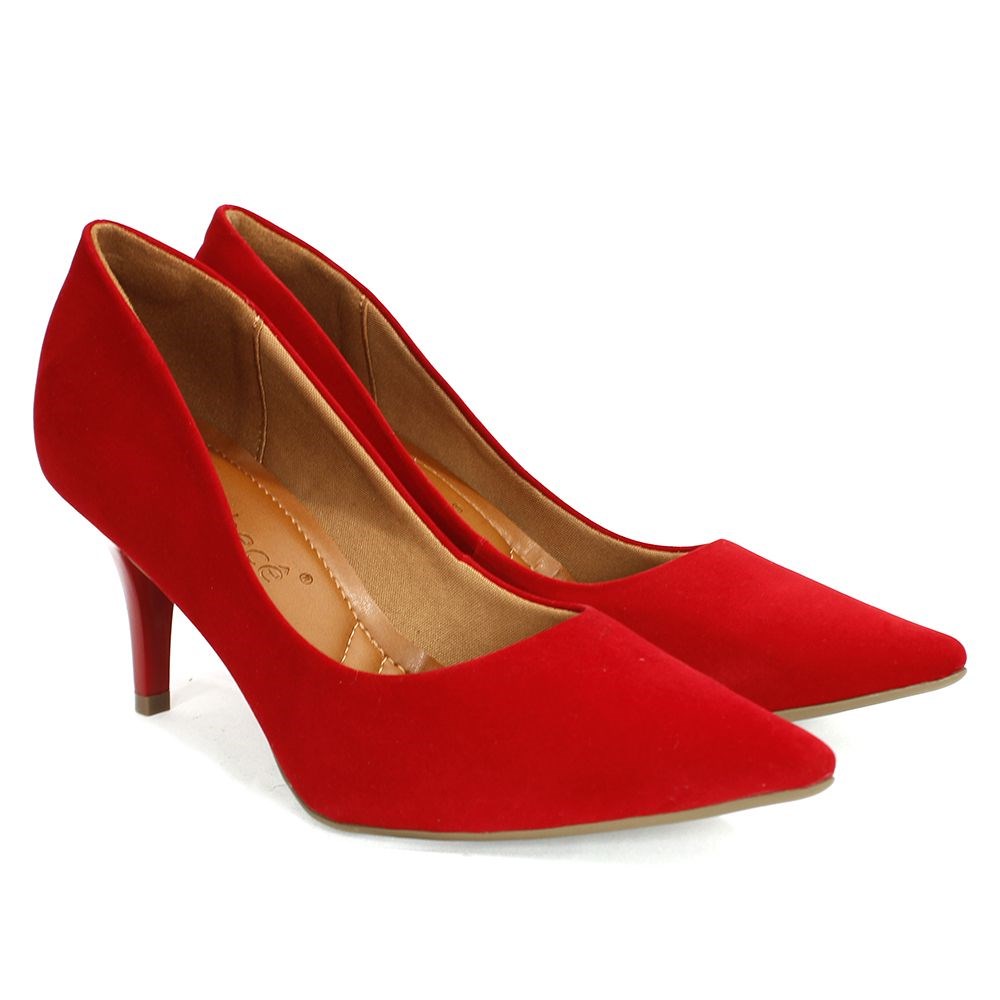 scarpin bebece vermelho