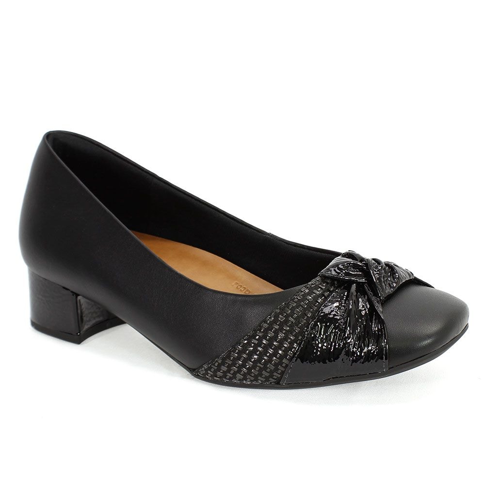 sapato usaflex preto verniz