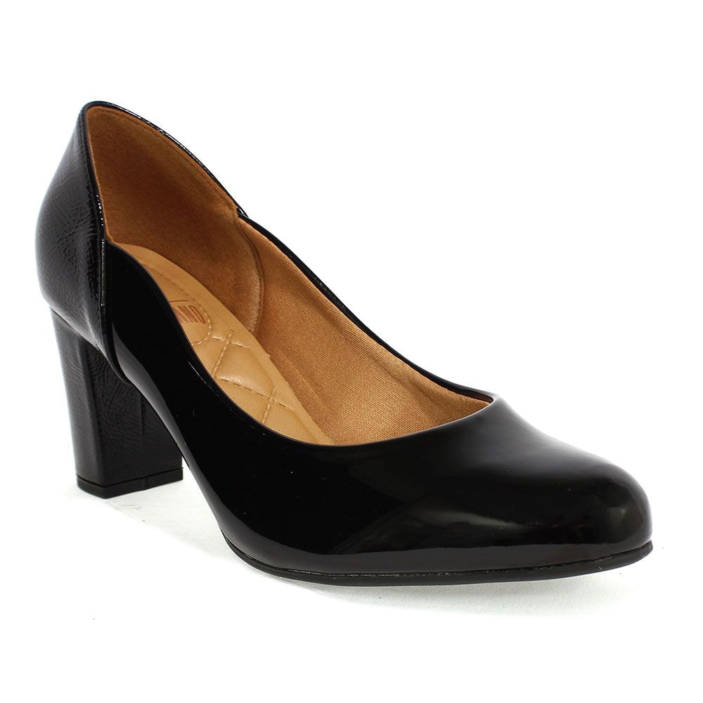 sapato preto vizzano verniz