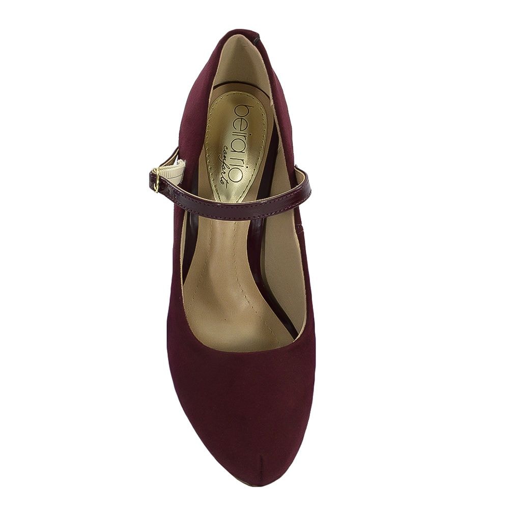 sapato beira rio vinho