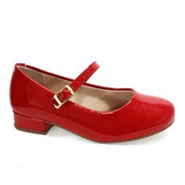 Sapato Molekinha Boneca Menina Vermelha