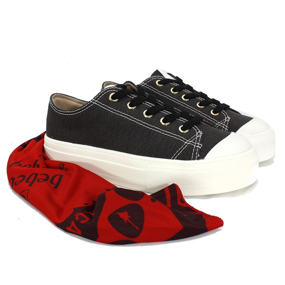 tenis bebece preto verniz