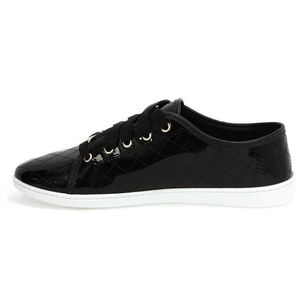 tenis moleca verniz preto