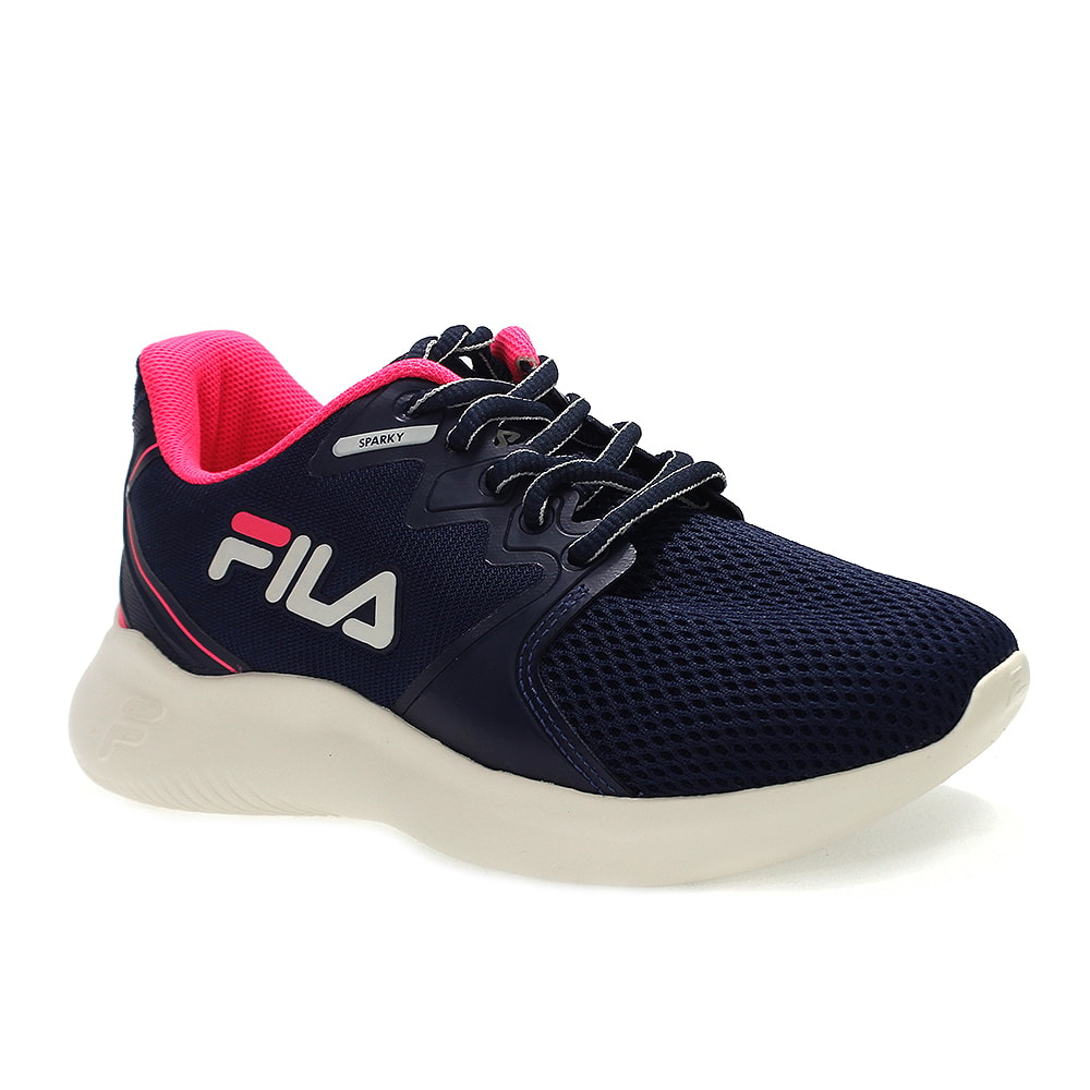 tenis fila azul feminino