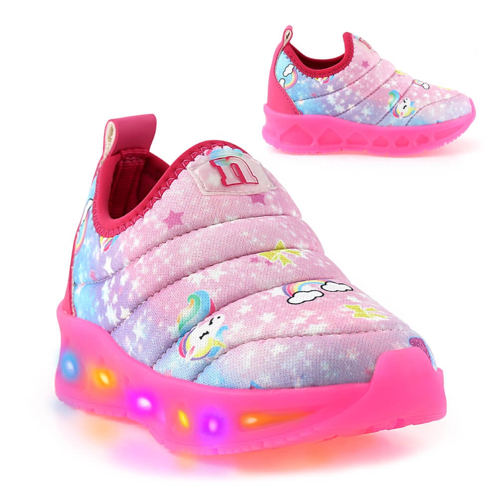tenis de led unicornio