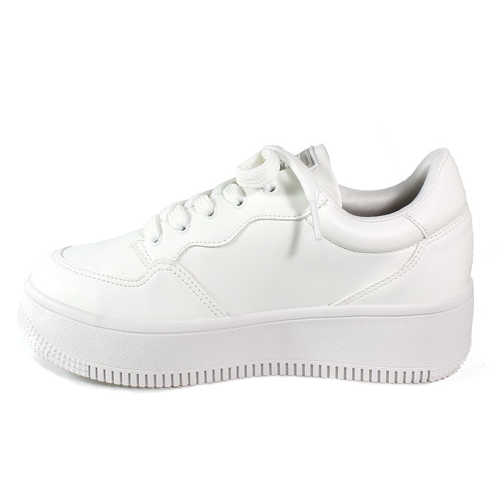 tenis quiz flatform branco